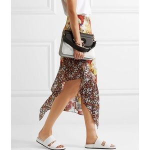 VINCE Georgie textured-leather slides Size 9